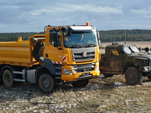 The US Army received the first Tatra Phoenix trucks for military training area service in Germany