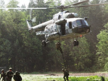 The first field exercise of the Airborne Regiment