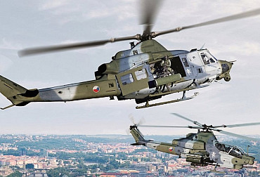 UH-1Y Venom and AH-1Z Viper in Ostrava During NATO Days