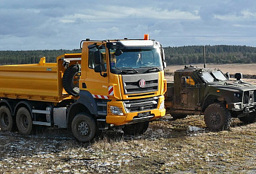 The US Army received the first Tatra Phoenix trucks for military training area service in Germany