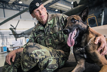 Military policeman Pavel Petr is the best military working dog handler