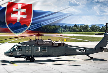 The CSG sends a Black Hawk helicopter to the GLOBSEC security forum