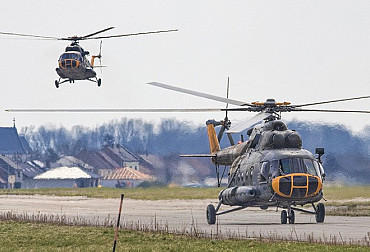 LOM PRAHA has moved the training of military helicopter pilots to the Přerov-Bochoř Airport
