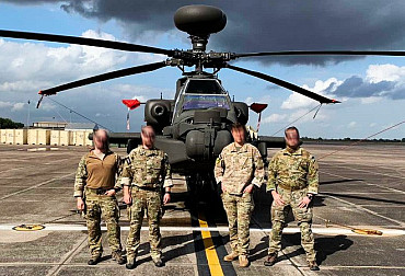 Czech JTACs navigated an AH-64 Apache helicopter to the target in the U.S.A.