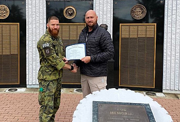 Ordnance specialist from Bechyně became the best student on a prestigious course in the USA