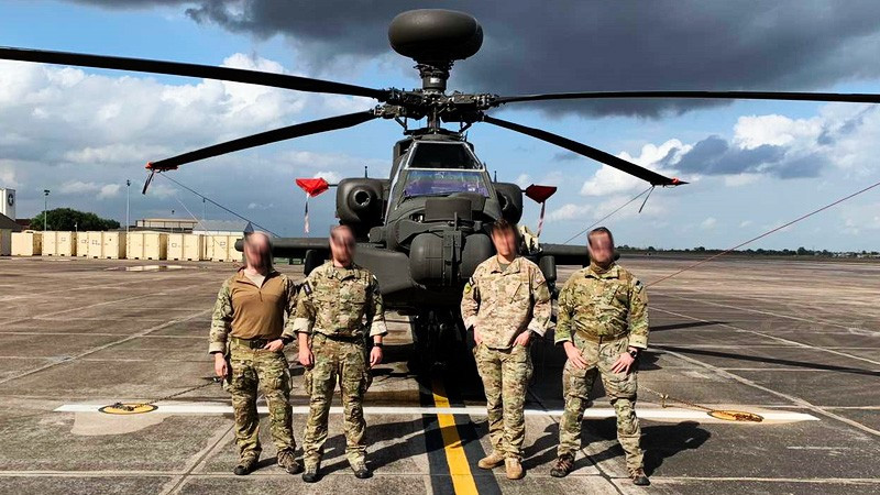 Czech JTACs navigated an AH-64 Apache helicopter to the target in