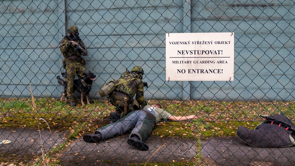 Foto: Během cvičení bylo vidět odhodlání a nasazení všech cvičících bez výjimky | 91. skupina informačního boje